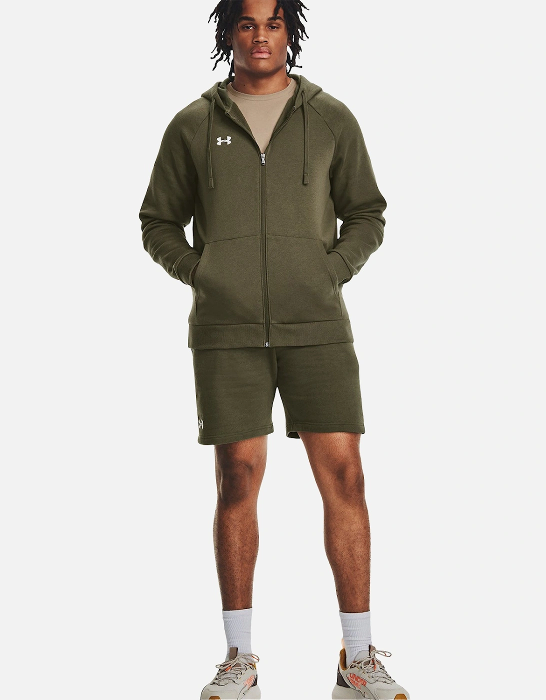Mens Rival Fleece Shorts (Marine Green)