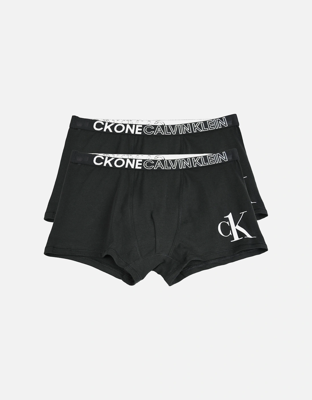 CK One Juniors 2-Pack Boxer Shorts (Black), 3 of 2