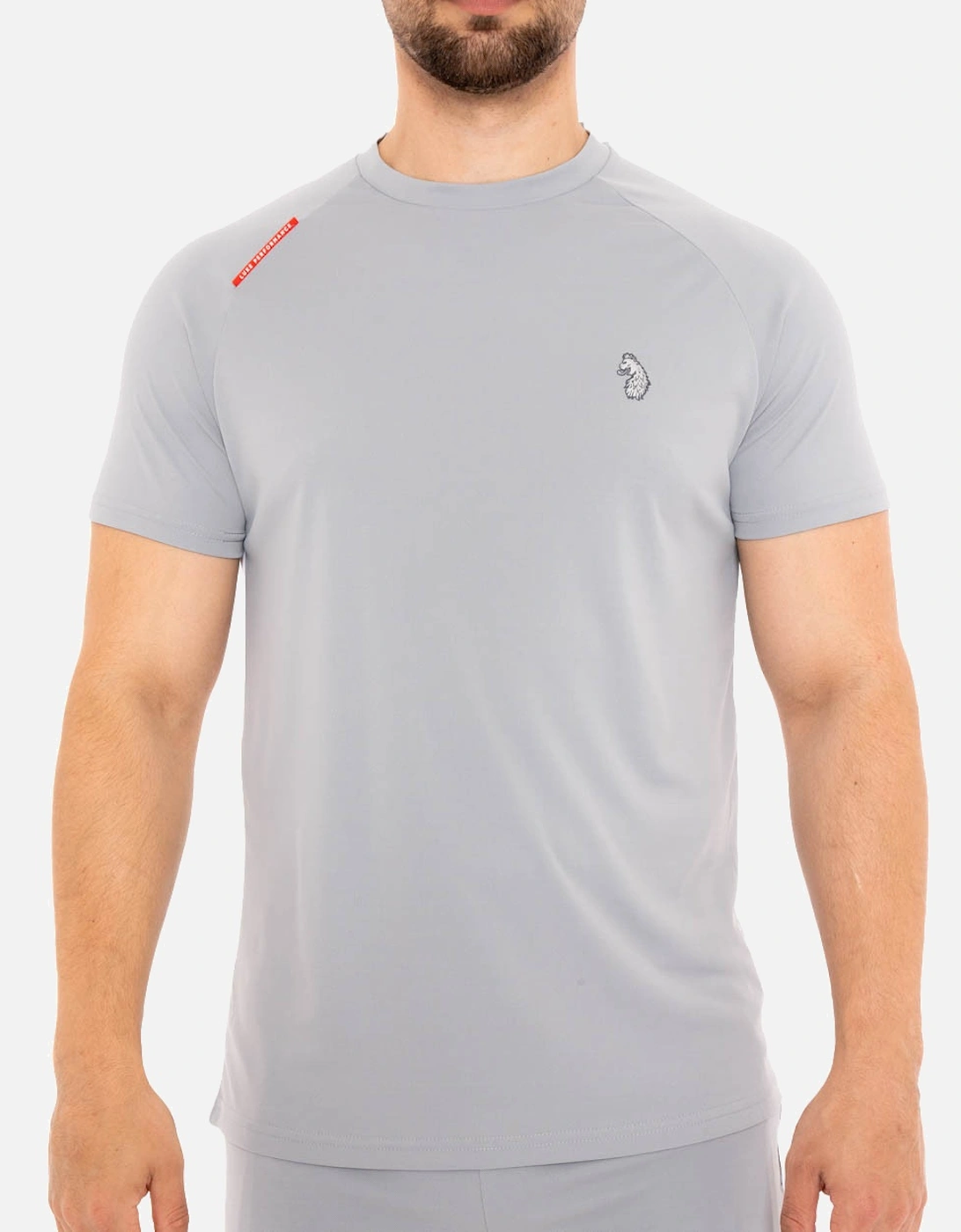 LUKE Mens Sport Crunch Performance Jersey T-Shirt (Silver), 4 of 3