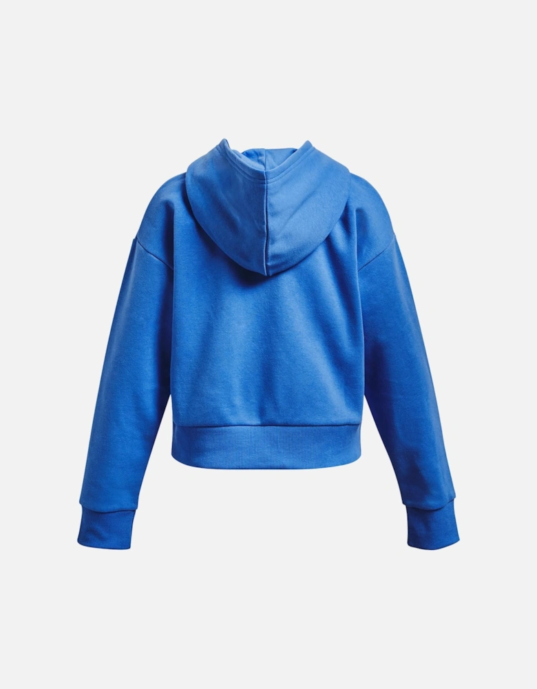 Juniors Girls Rival Crop Hoodie (Blue)