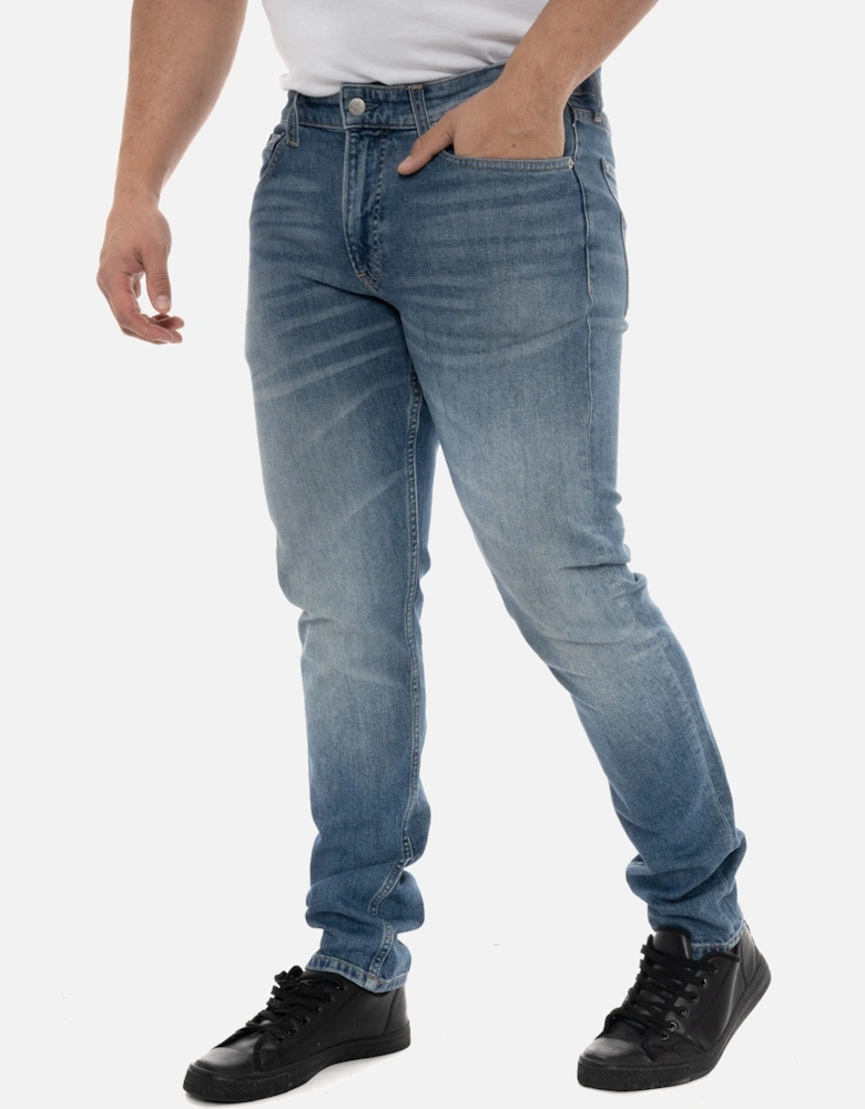 Mens Slim Taper Jeans (Blue)