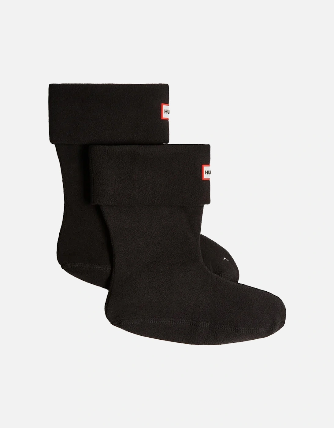Womens Recycled Fleece Short Socks (Black), 4 of 3