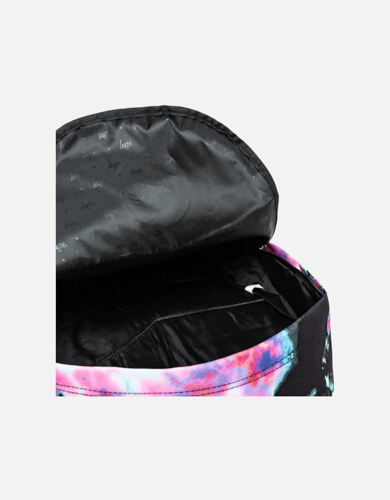 Tie-Dye Pattern Backpack (Black)