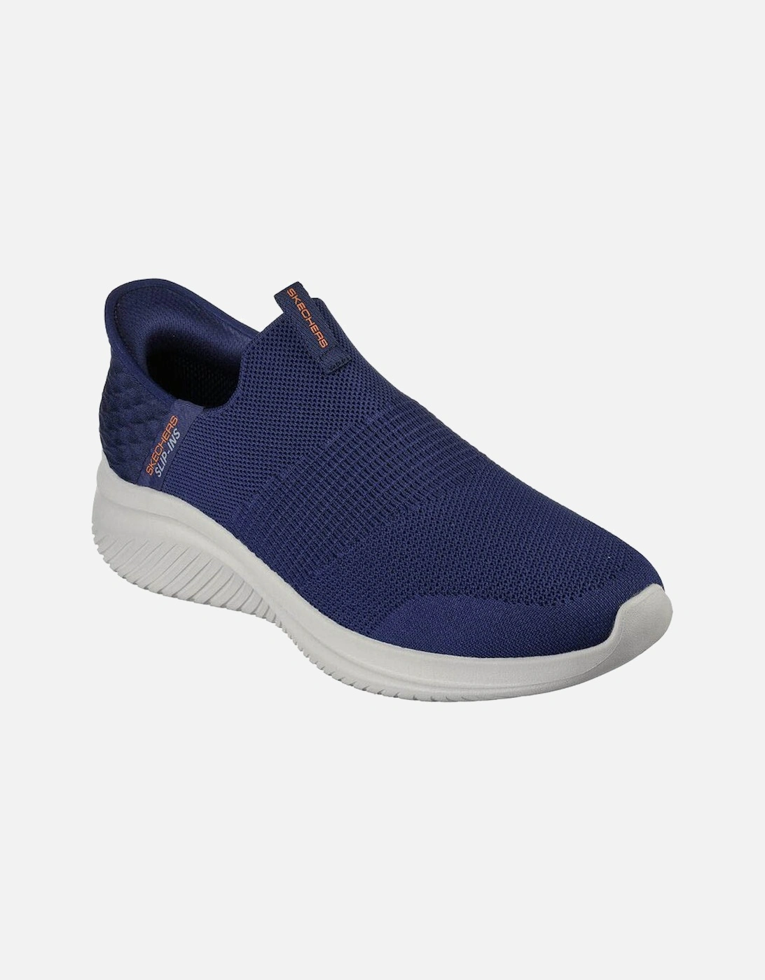 Mens Ultra Flex 3 Slip In Smooth Step Trainers (Navy)