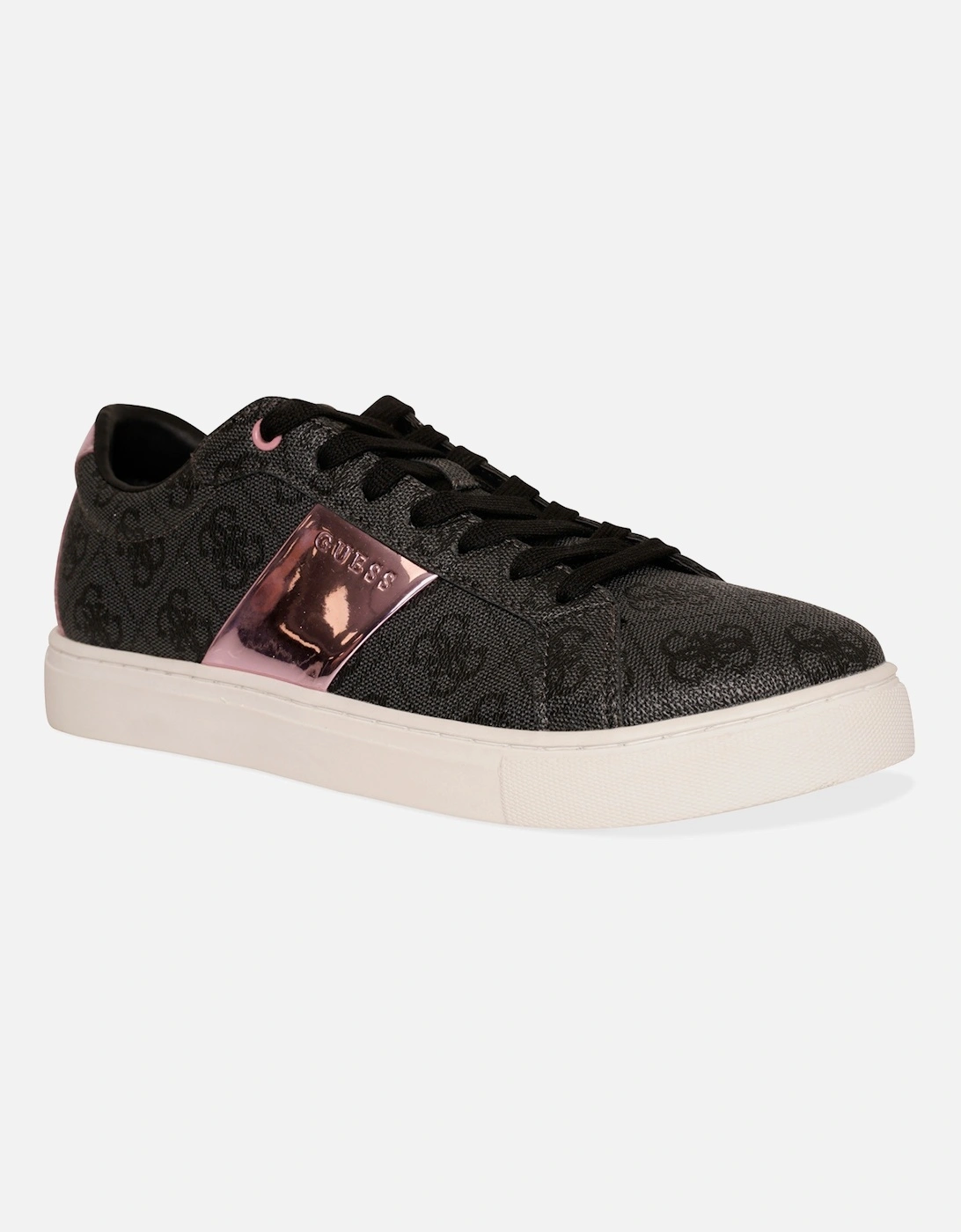 Womens Todex Trainers (Black/Pink), 4 of 3