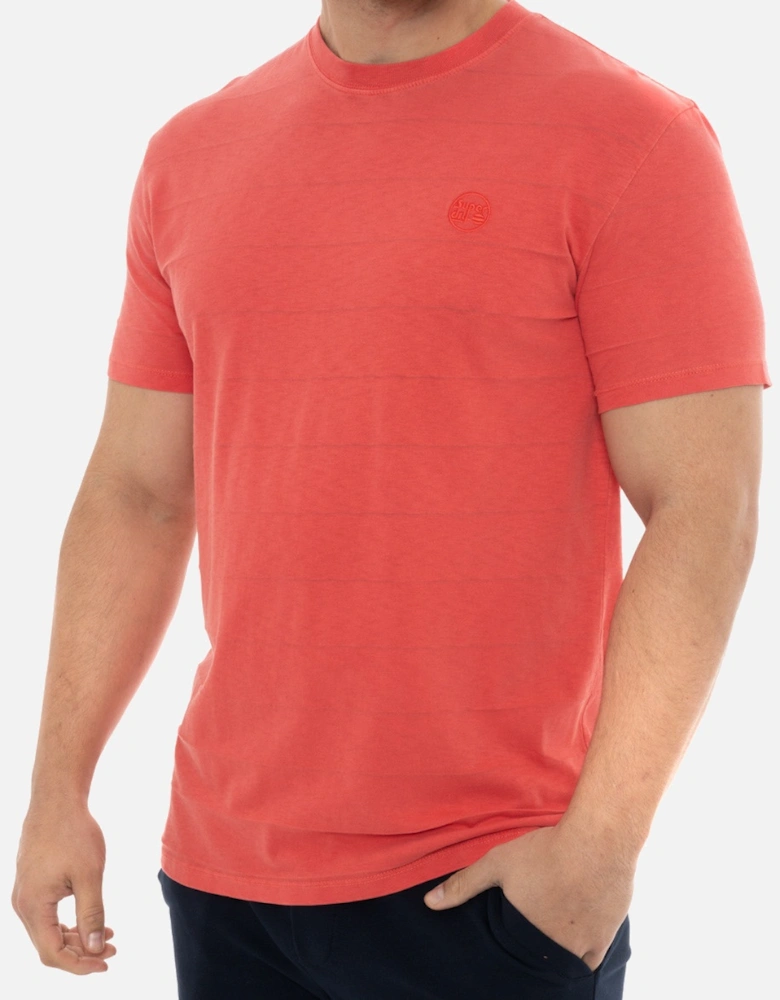 Mens Vintage Texture T-Shirt (Coral Pink)