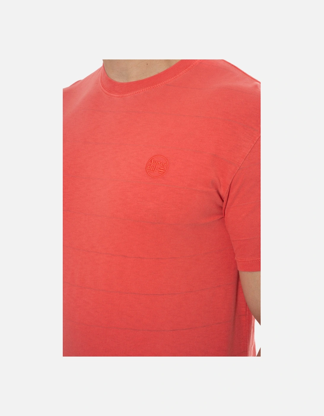 Mens Vintage Texture T-Shirt (Coral Pink)