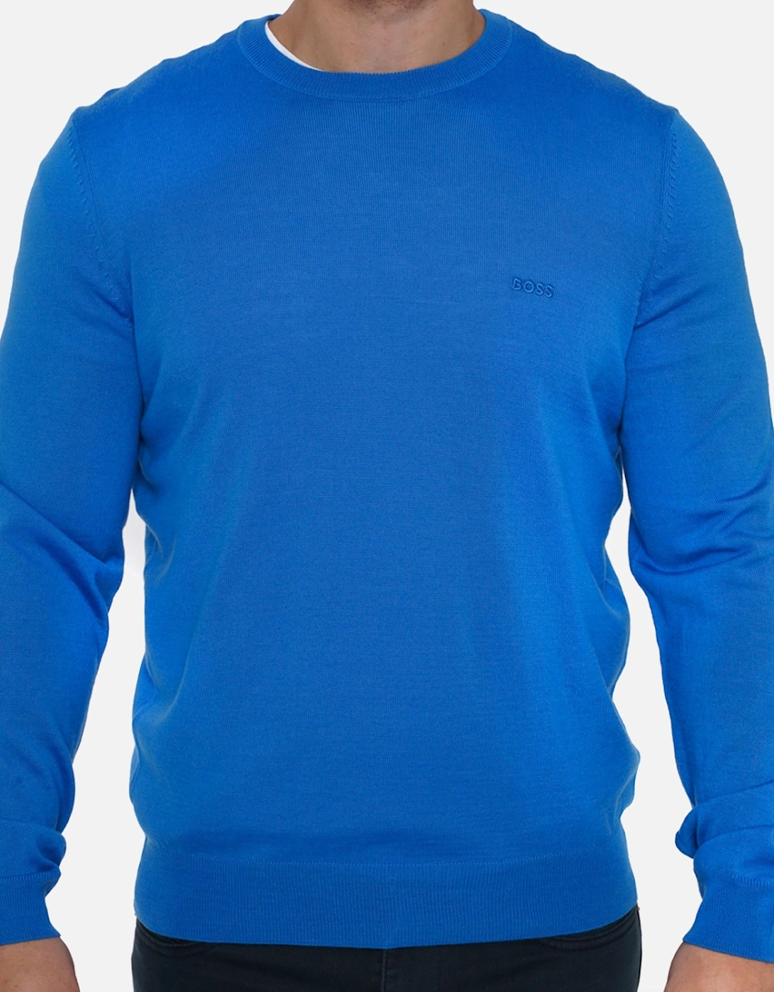 Mens Botto-L Knit Sweatshirt (Blue), 8 of 7