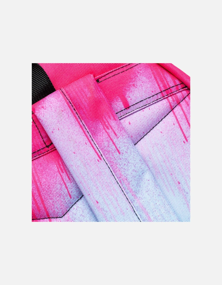 Pink Drip Crest Backpack (Pink)