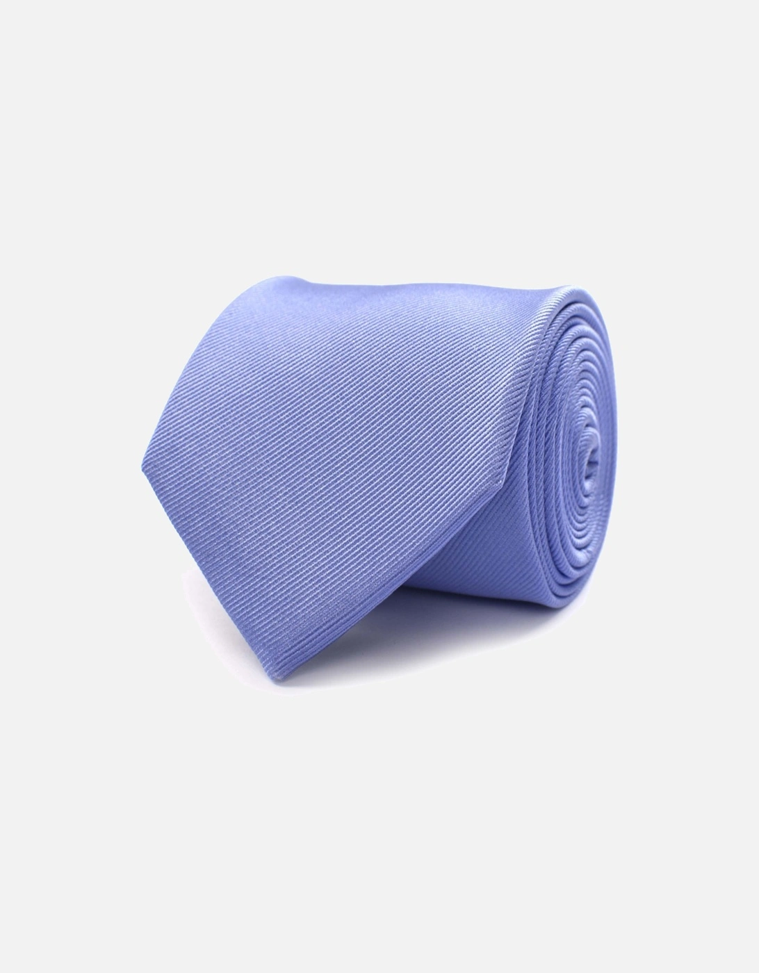 Mens Classic Ribbed Tie (Blue), 3 of 2