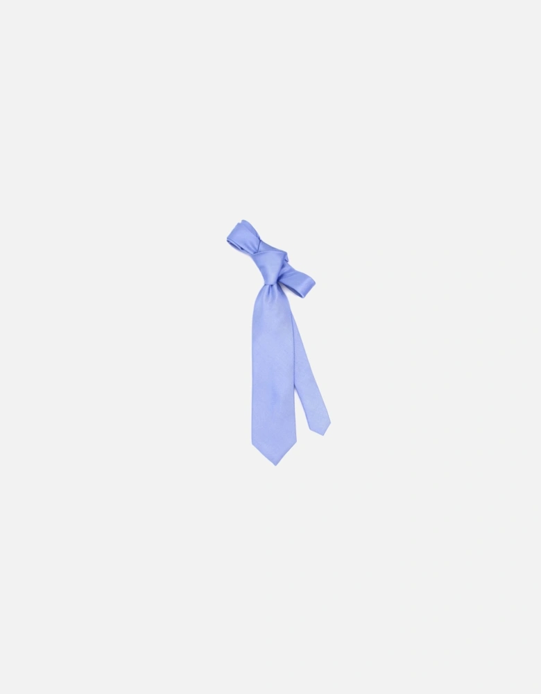 Mens Classic Ribbed Tie (Blue)