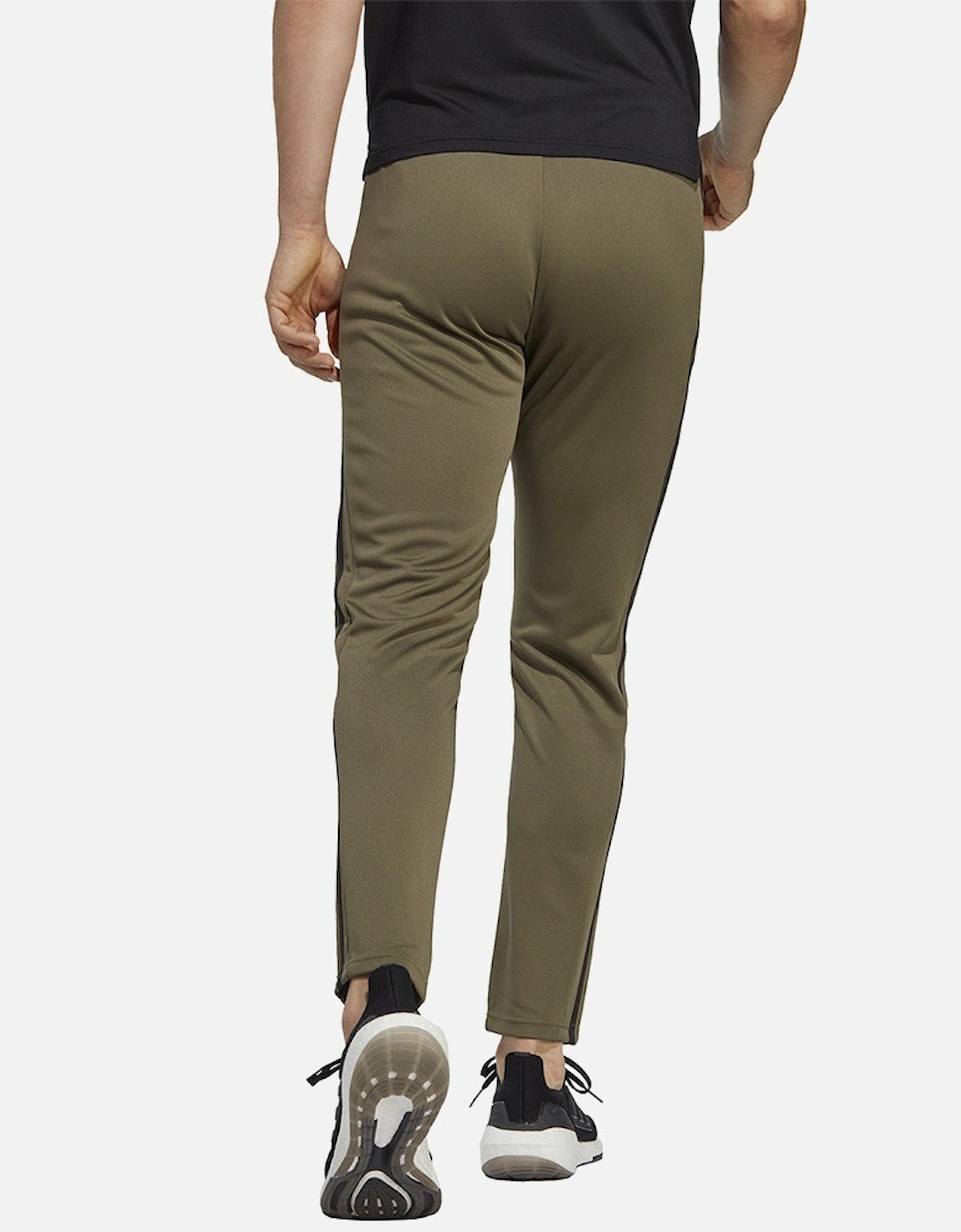 Mens Training Base 3 Stripe Pants (Olive)