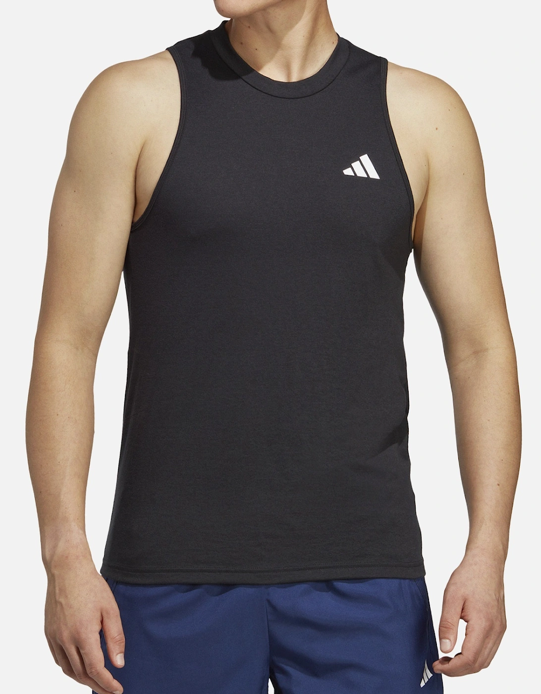 Mens Sleeveless Training T-Shirt (Black)