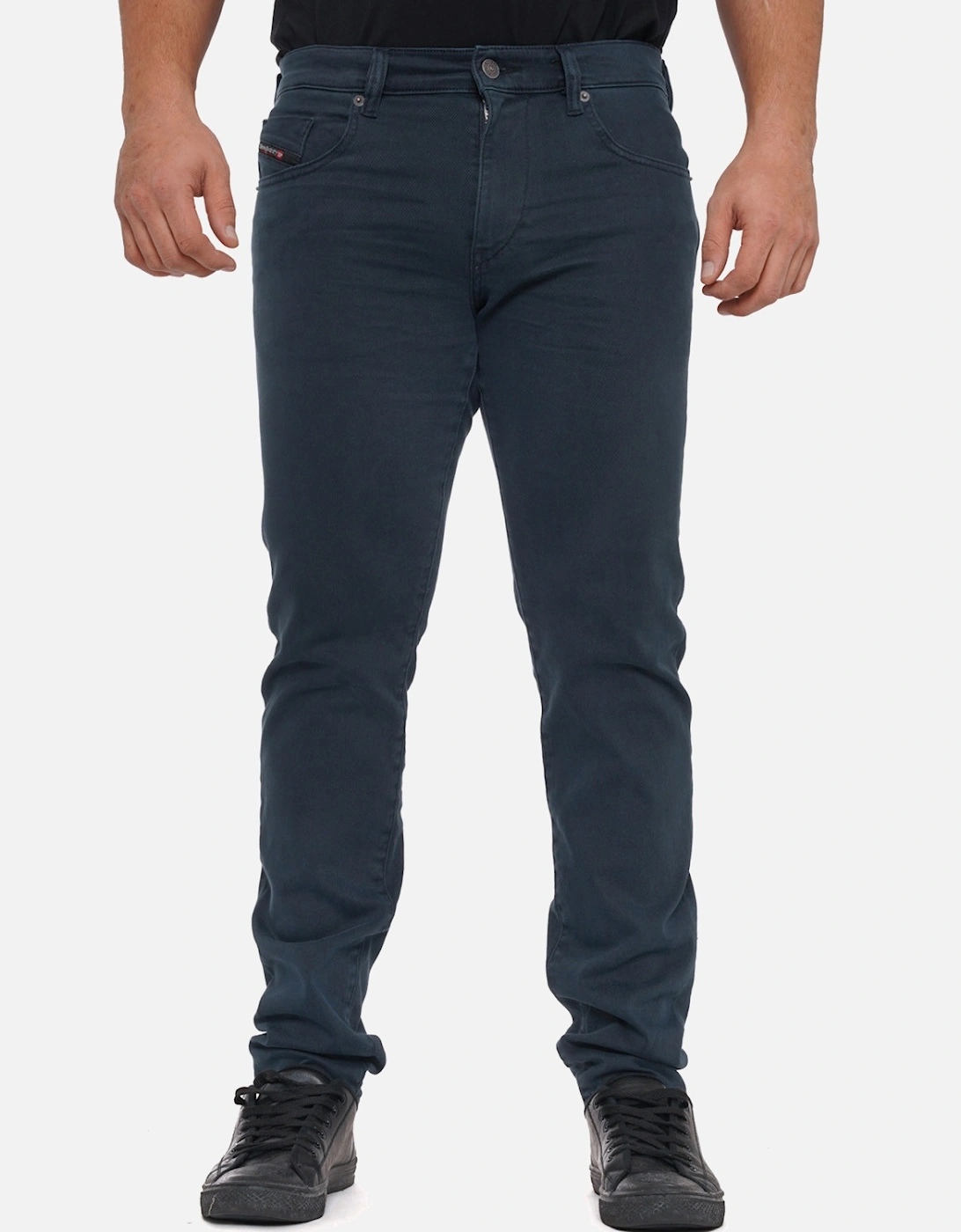Mens D-Strukt Slim Fit Jeans (Medium Blue), 8 of 7