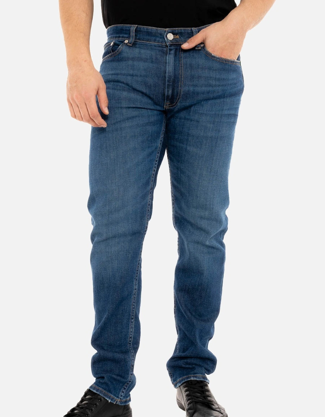 Mens Slim Fit Jeans (Blue), 4 of 3