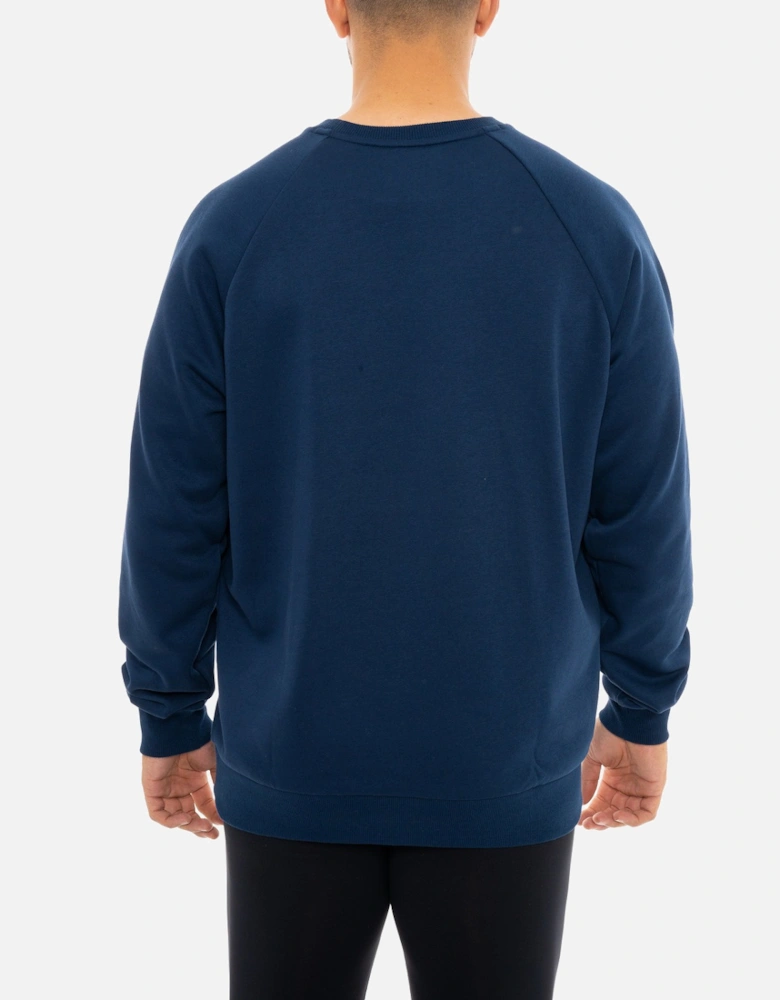 Mens Fleece Crew Sweatshirt (Navy)