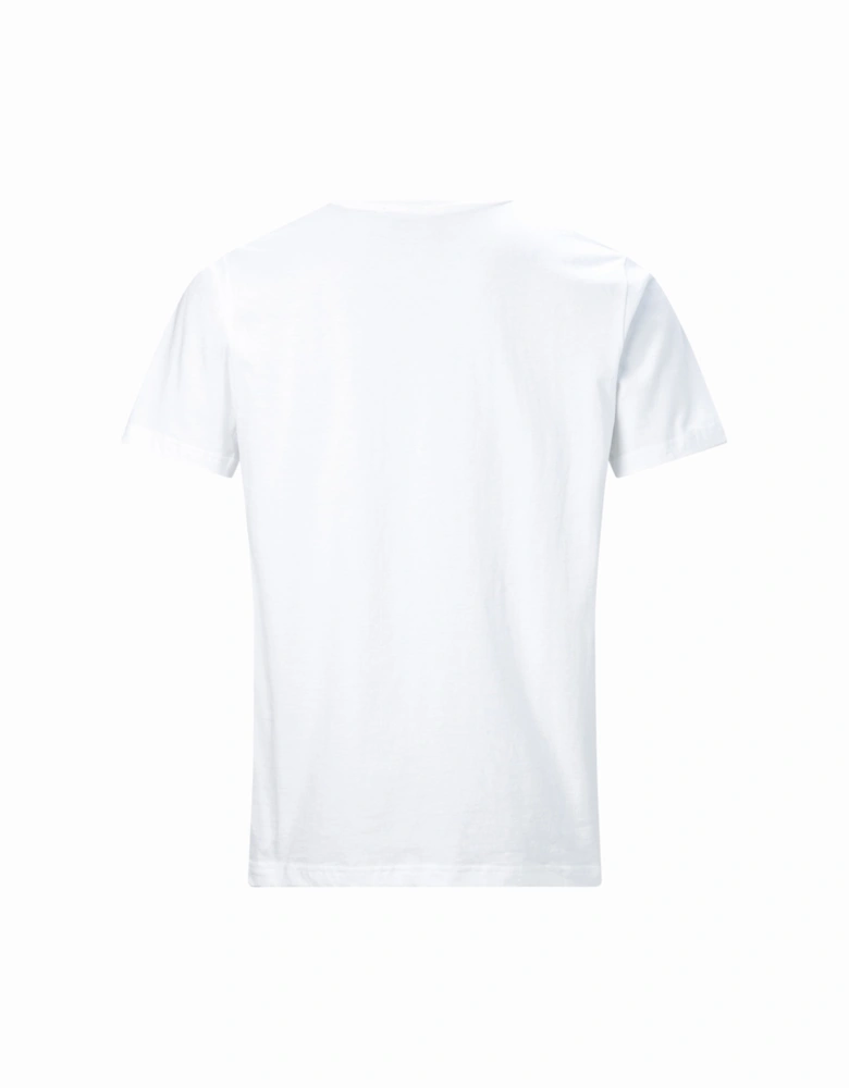Mens Big Corporate Logo T-Shirt (White)