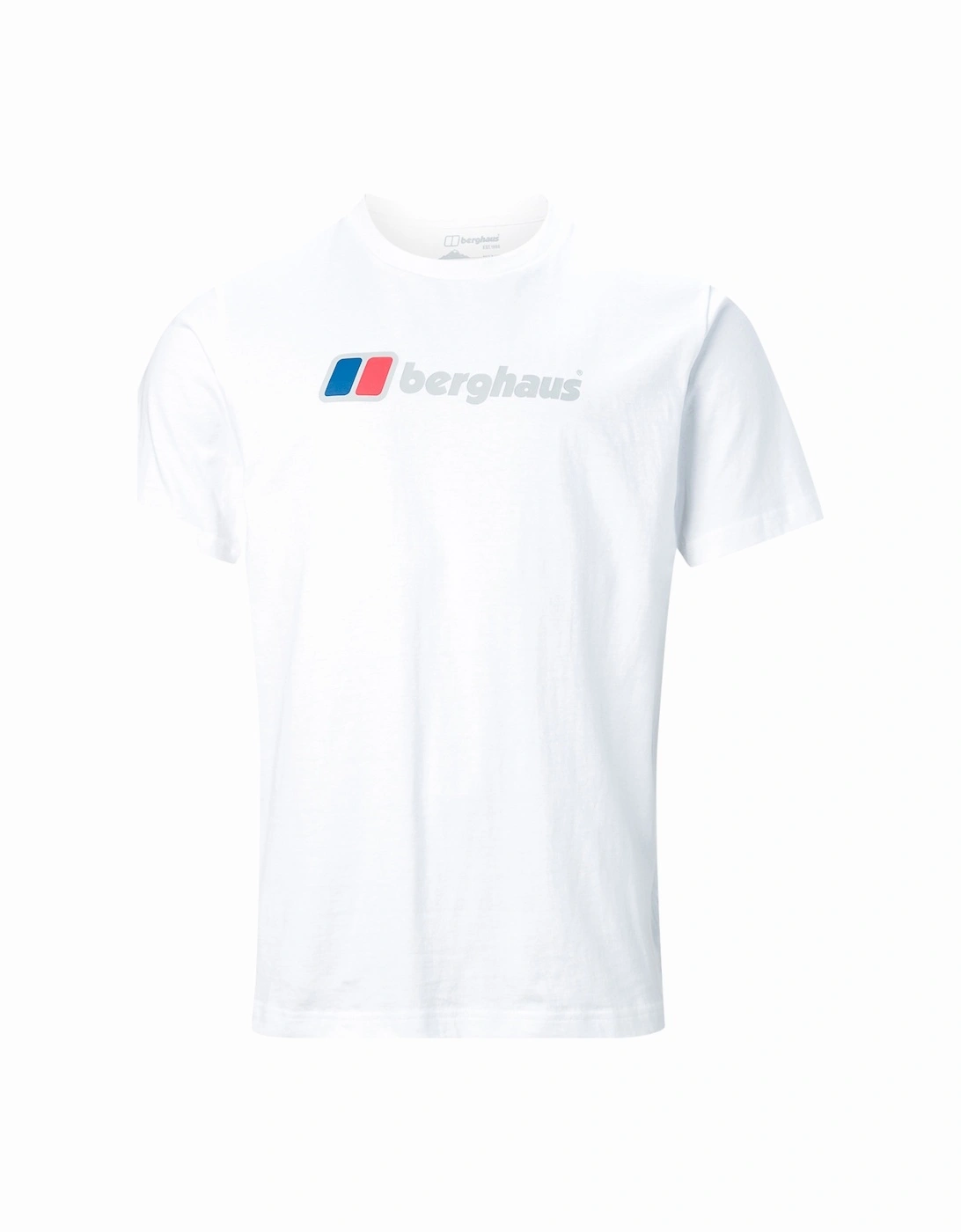 Mens Big Corporate Logo T-Shirt (White), 5 of 4