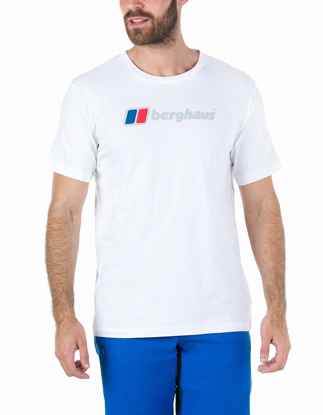 Mens Big Corporate Logo T-Shirt (White)