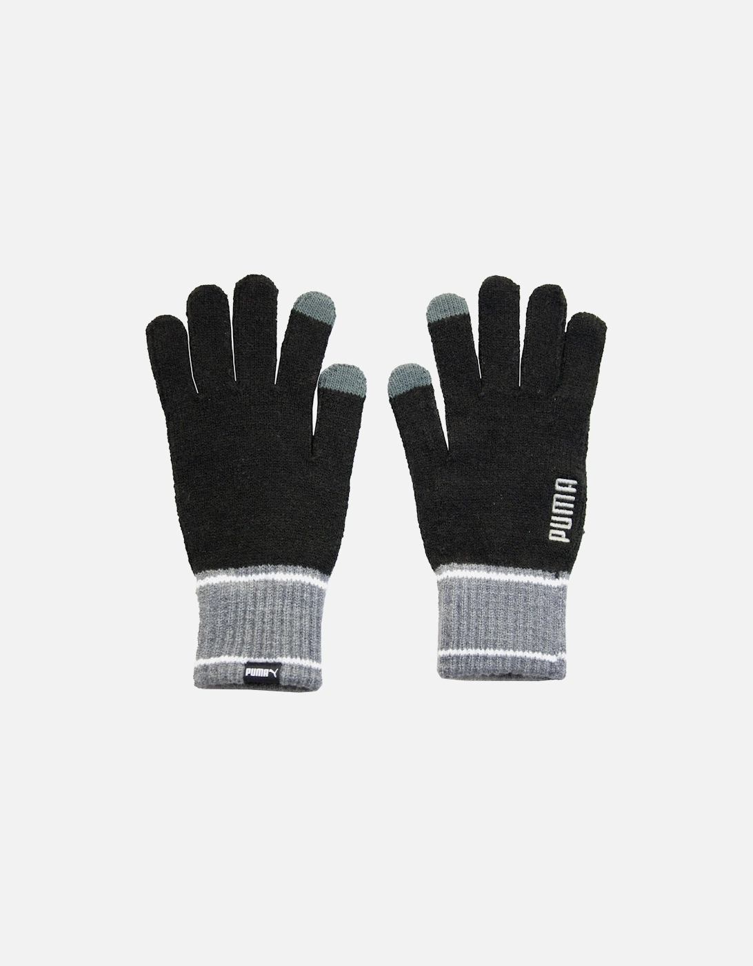 Mens Knit Gloves (Black), 3 of 2