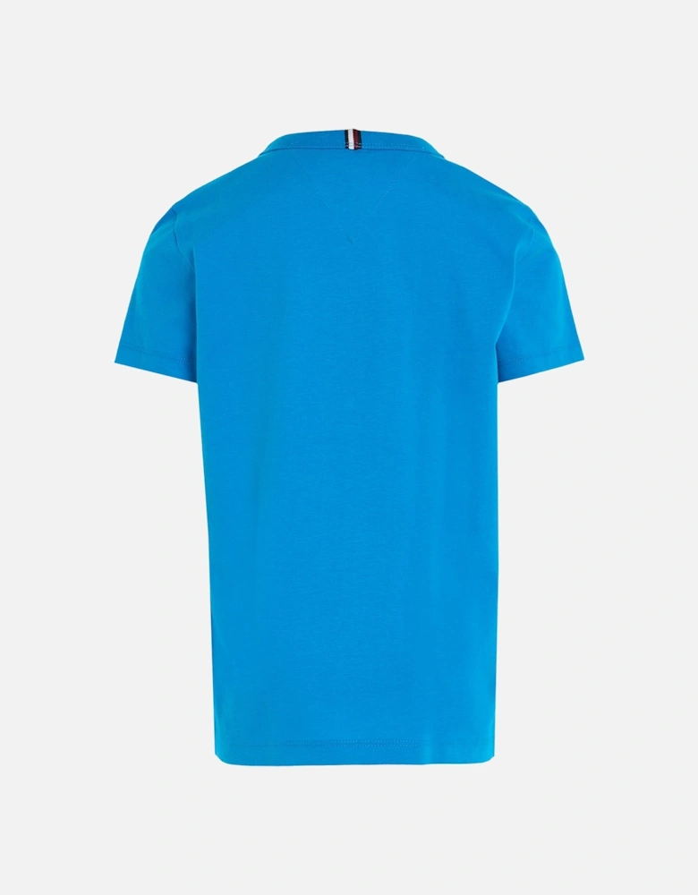 Juniors Rubber Logo T-Shirt (Blue)