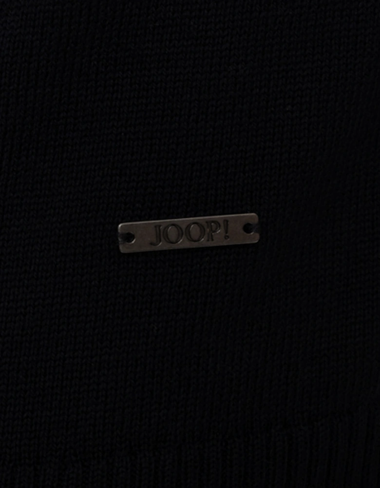 Joop Mens Dario Half Zip Knit Sweatshirt (Navy)