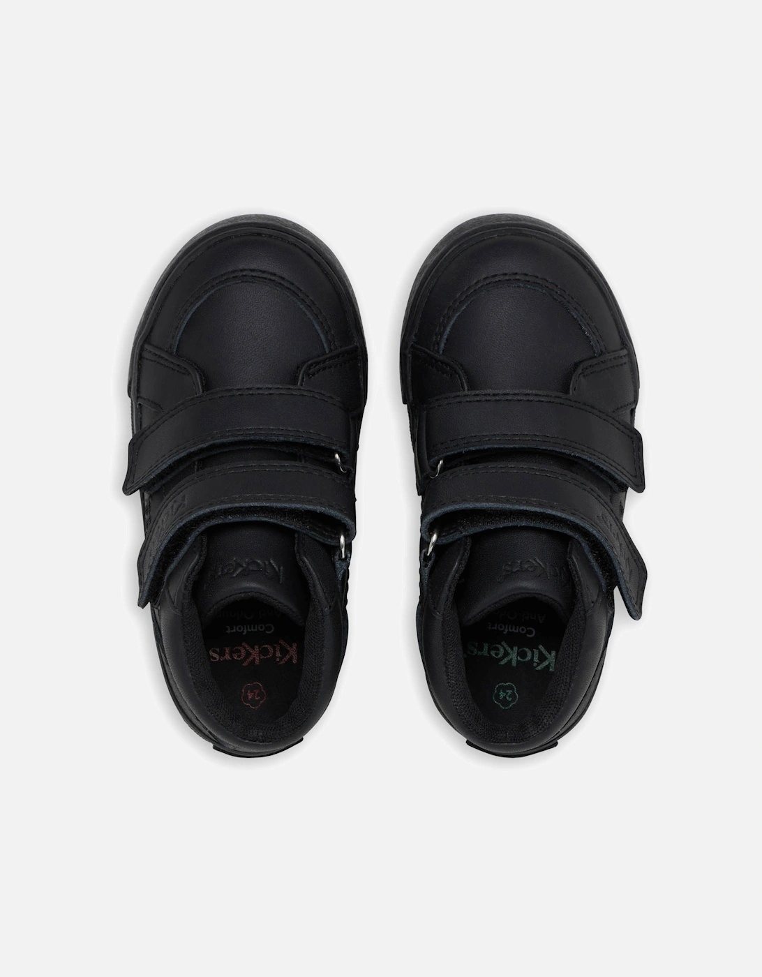 Infants Tovni Hi Leather Shoes (Black)