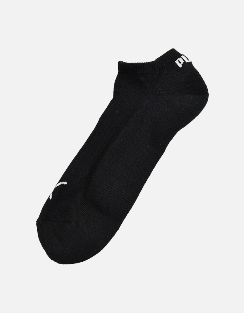 Mens Sneaker No Show Cushioned Socks (Black)