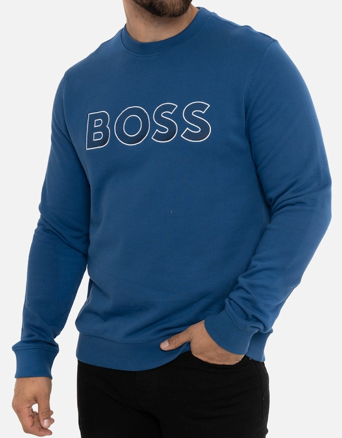 Mens Salbo Iconic Crew Sweatshirt (Royal Blue)