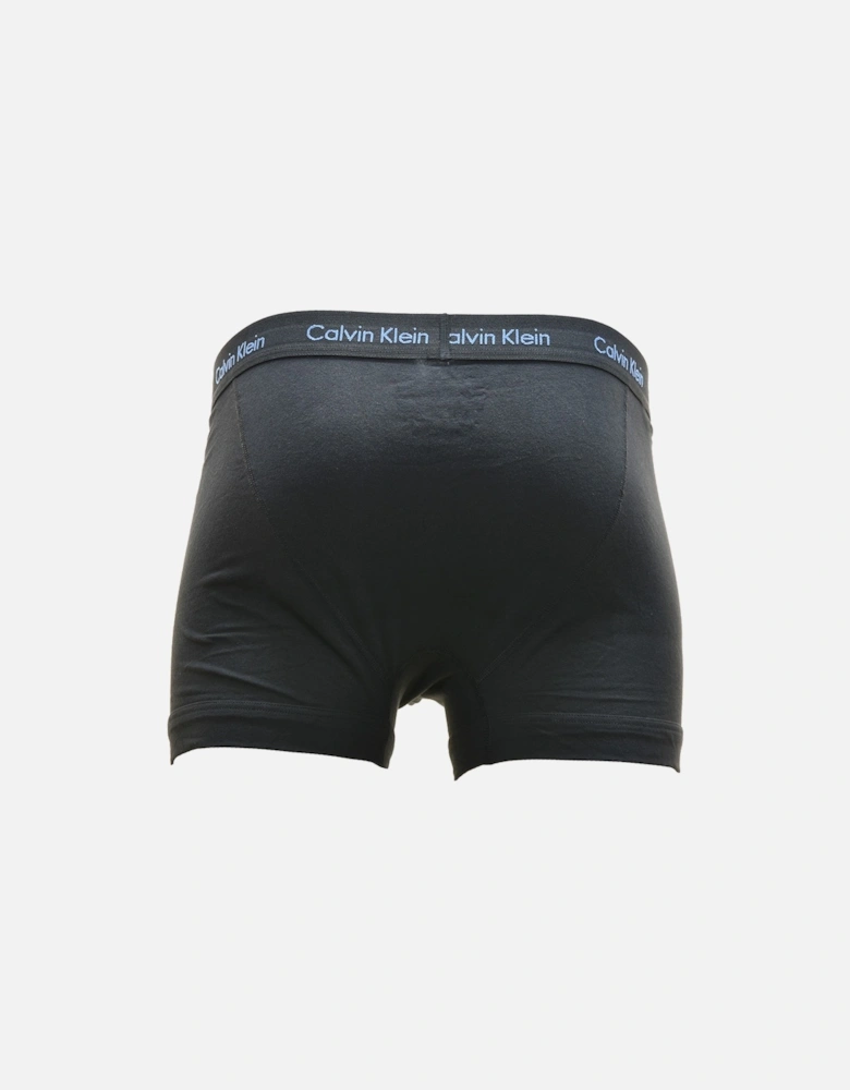 Mens Contrast Branding Boxers 3 Pack (Black)