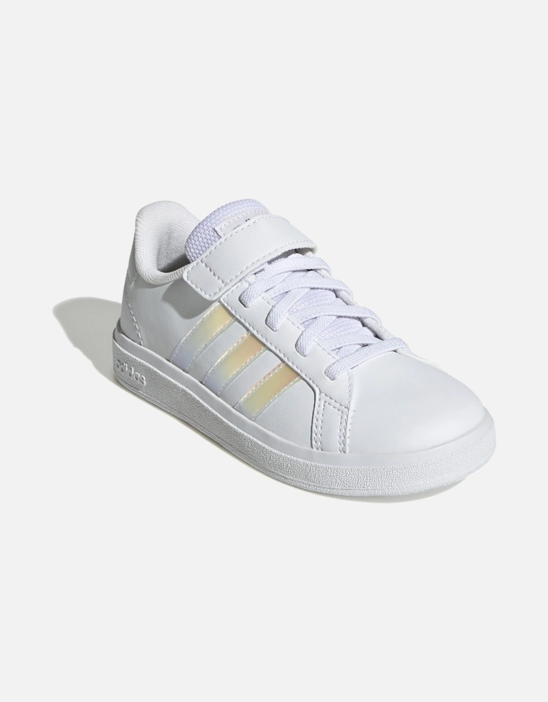 Juniors Grand Court 2.0 Trainers (White)