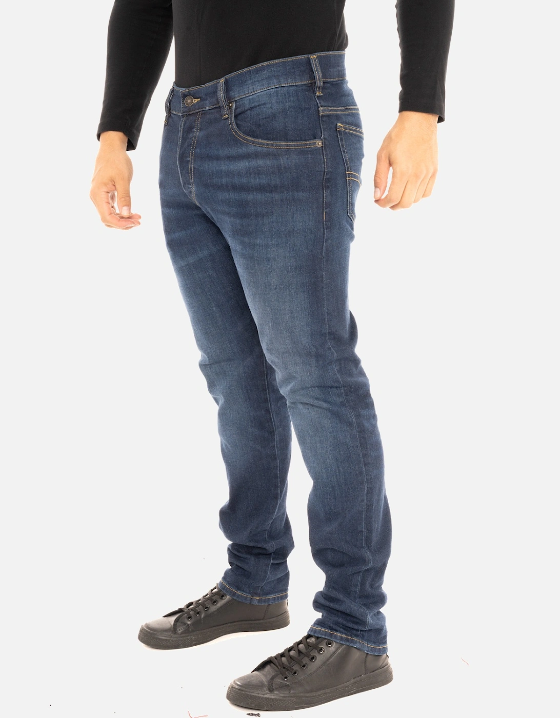 Mens Yennox 009ML Tapered Fit Jeans (Blue)