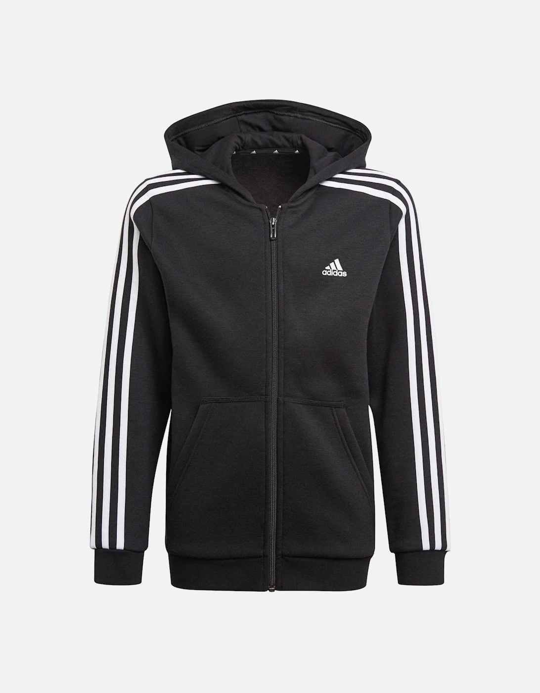 Youths 3 Stripe Hoodie (Black), 6 of 5