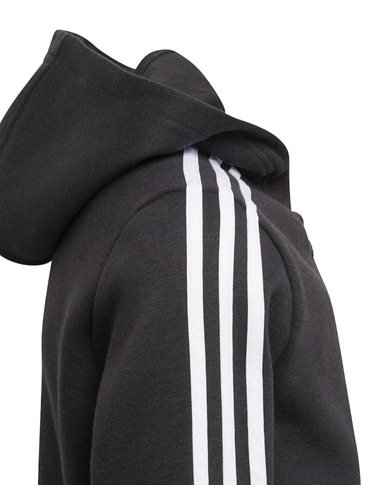 Youths 3 Stripe Hoodie (Black)