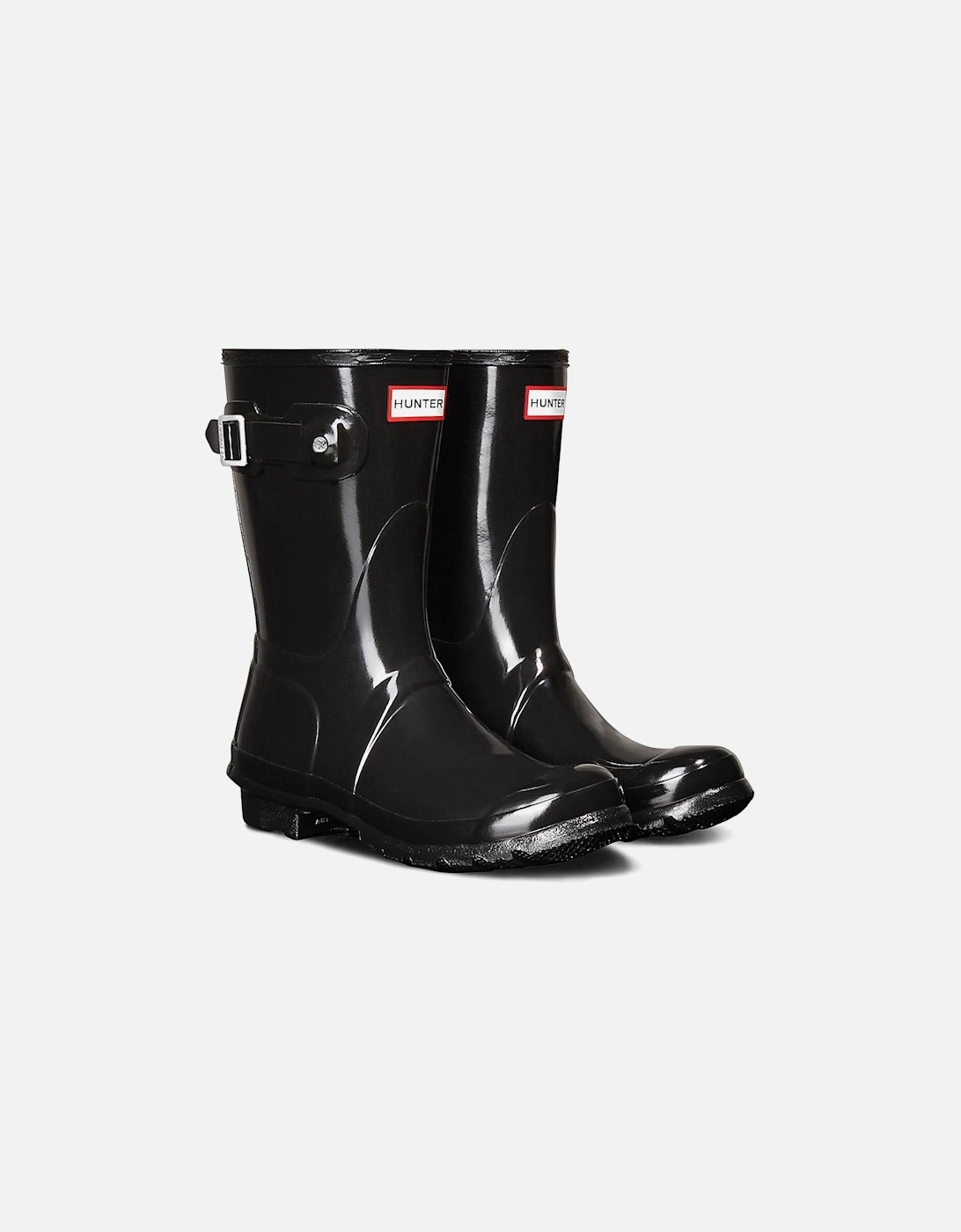 Womens Original Short Glossy Wellington Boots (Black), 6 of 5