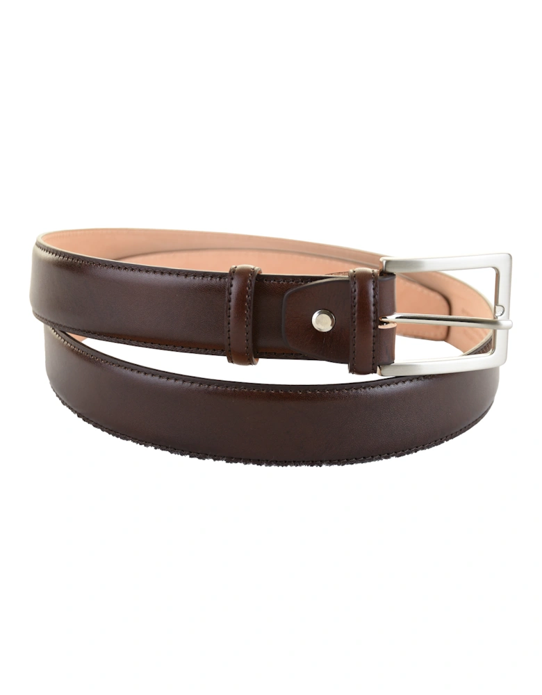 Mens Genuine Leather Belt (Brown)