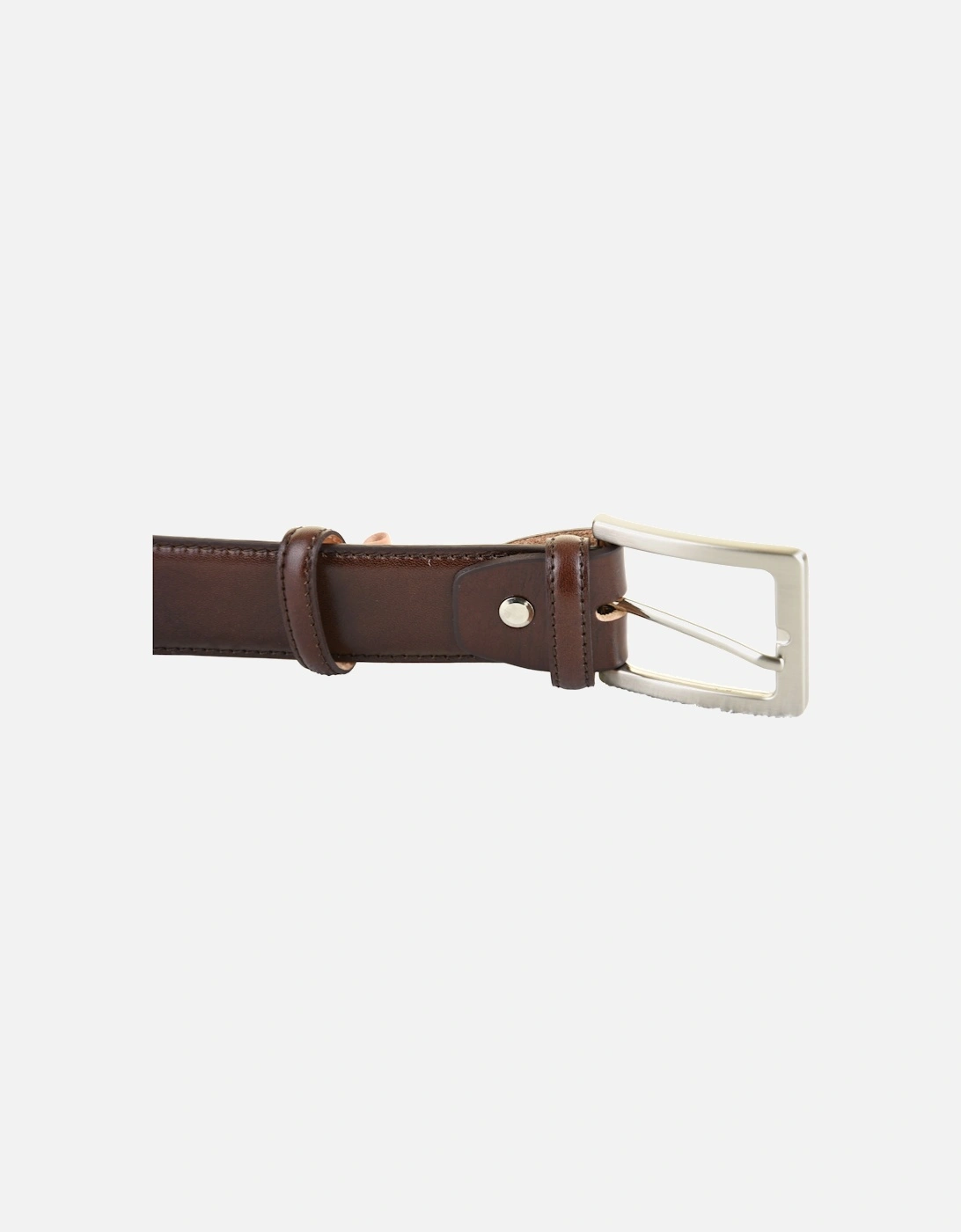 Mens Genuine Leather Belt (Brown)