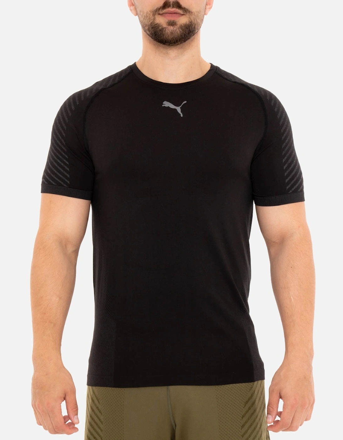 Mens Formknit Seamless T-Shirt (Black), 4 of 3