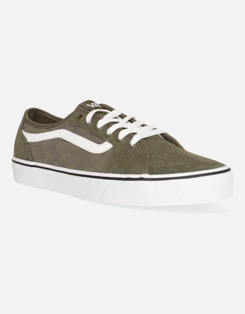 Mens Filmore Decon Green Leaf Checker Trainers (Green)