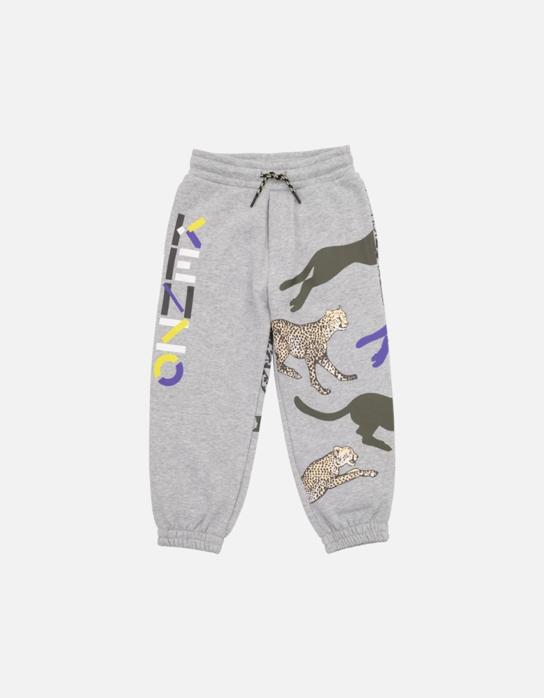 KIDS Juniors Animal Print Joggers (Grey)