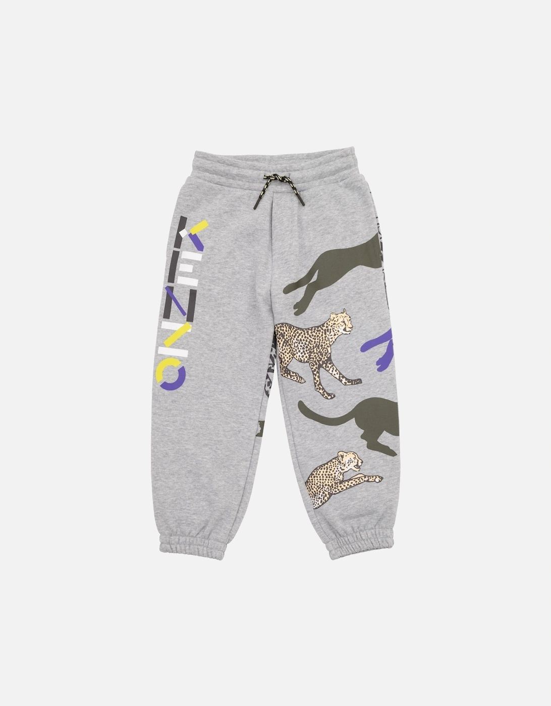 KIDS Juniors Animal Print Joggers (Grey), 4 of 3