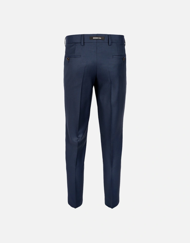 Mens Pure Wool Suit Trousers (Blue)