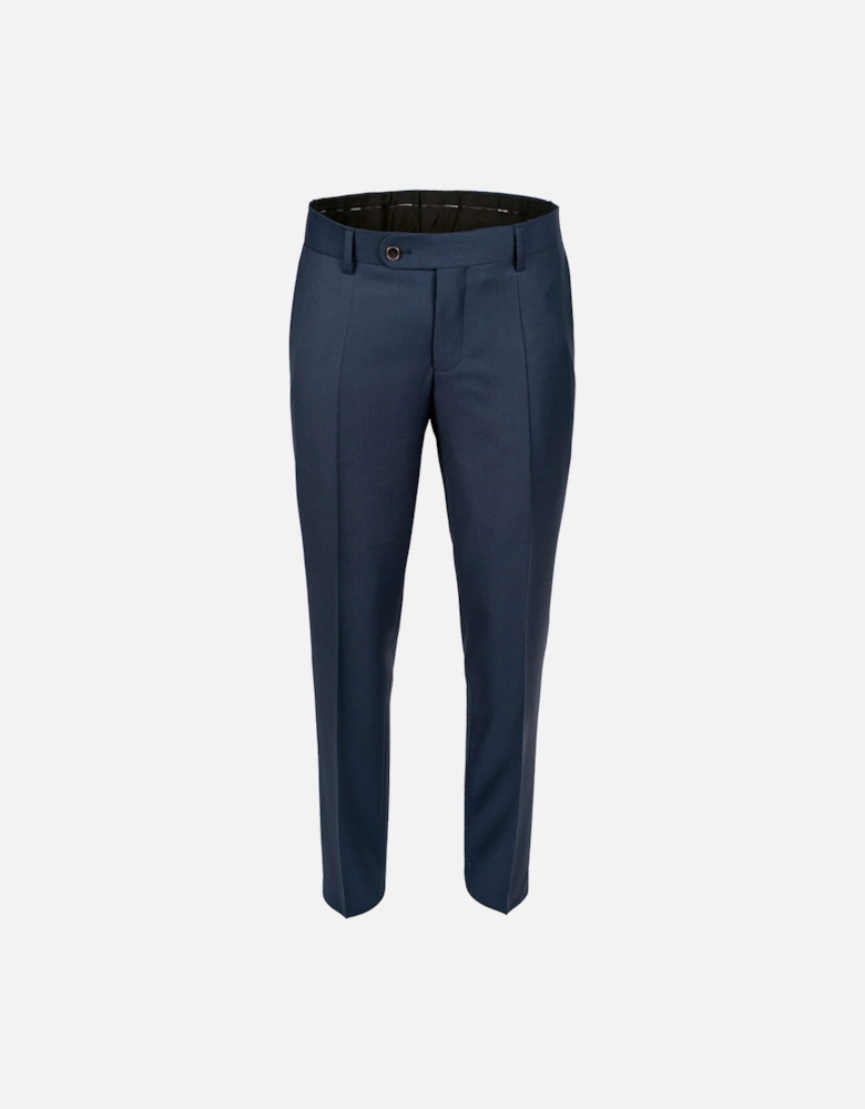 Mens Pure Wool Suit Trousers (Blue)