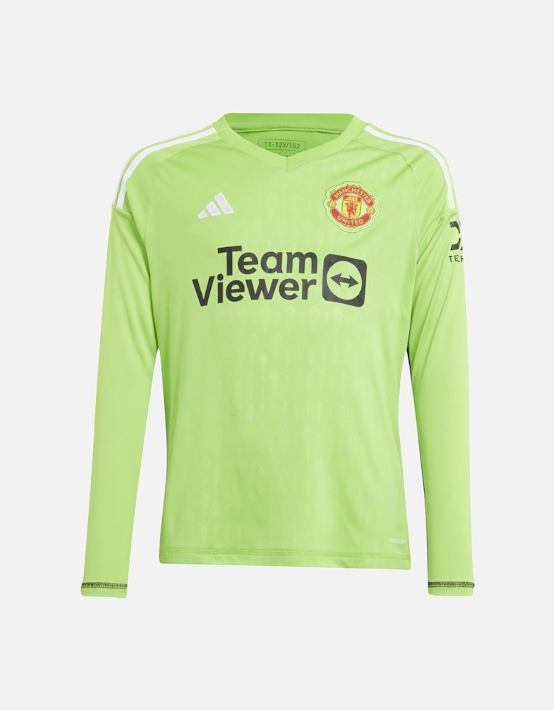 Youths Manchester United Goalkeeper Shirt 23/24 (Green)