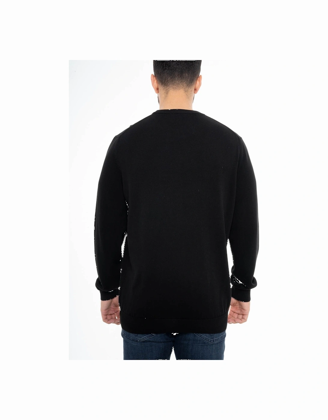 Mens Crew Knit Sweatshirt (Black)