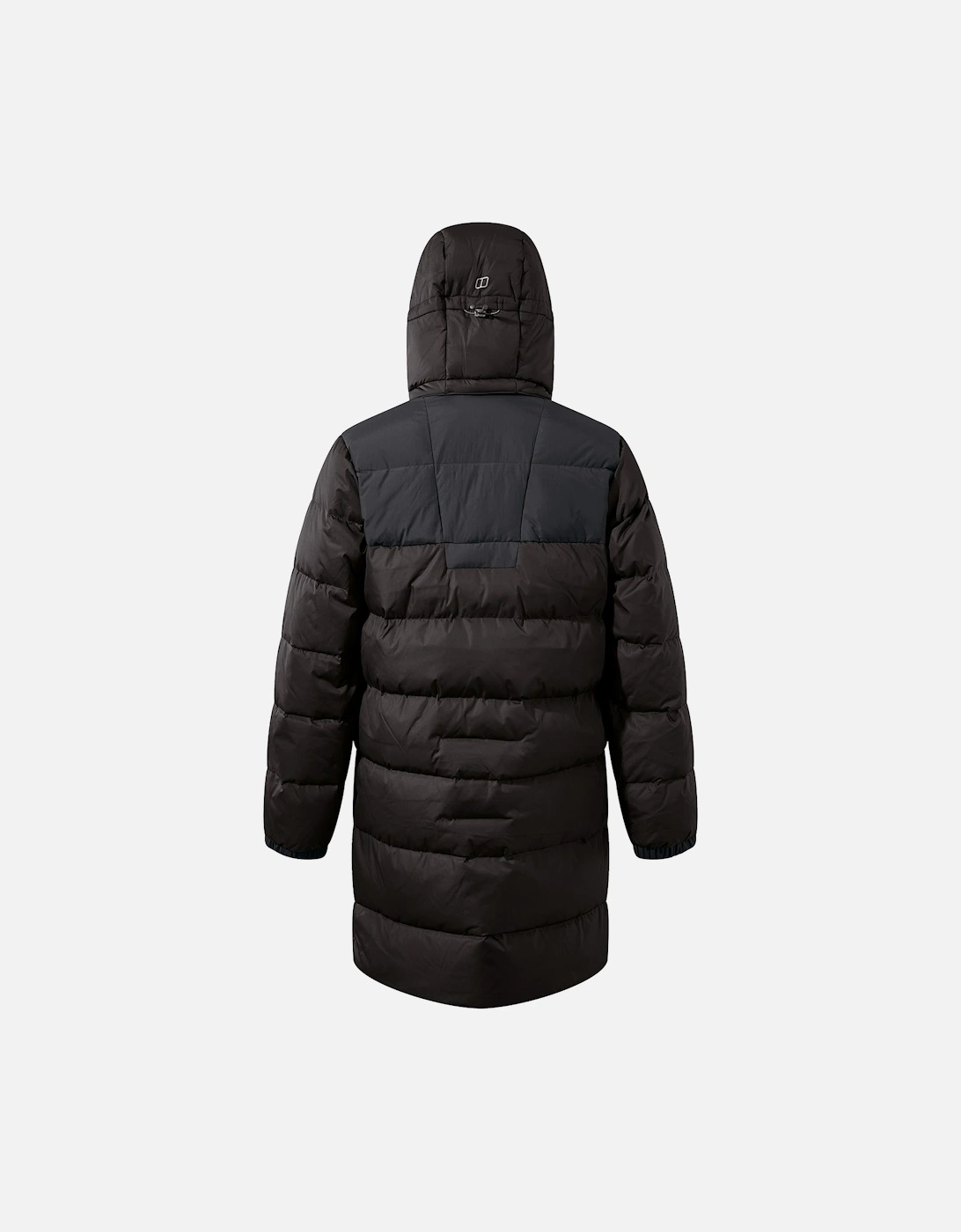 Mens Down Insulated Long Jacket (Black)