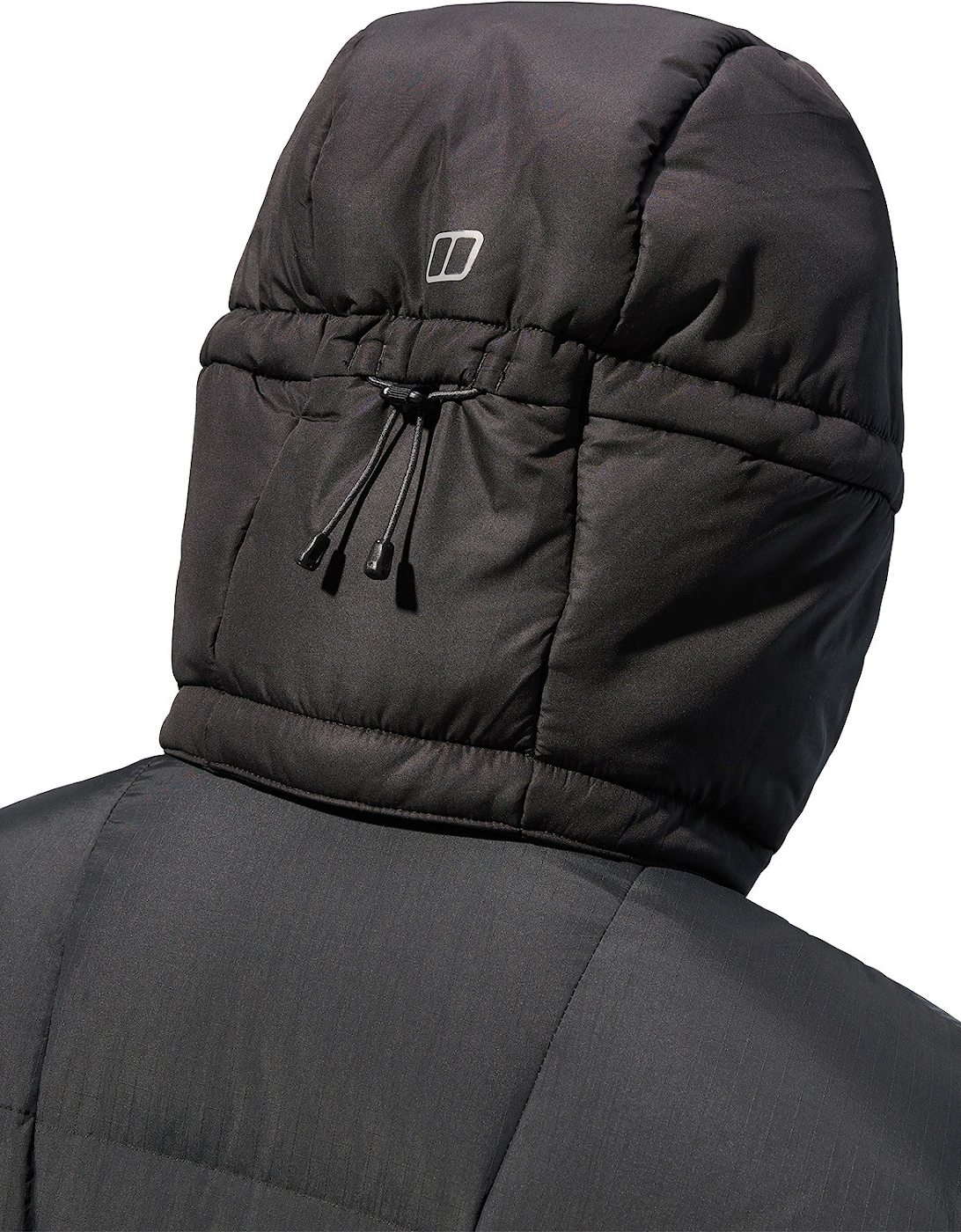 Mens Down Insulated Long Jacket (Black)