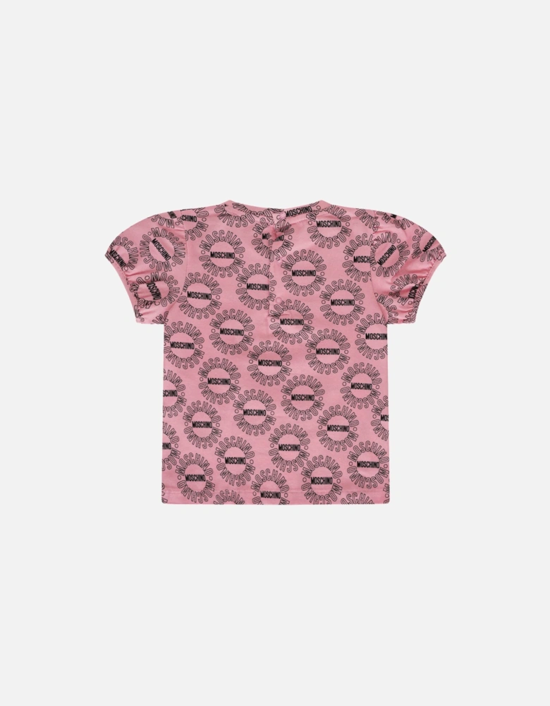 Infants Toy Print T-Shirt (Pink)