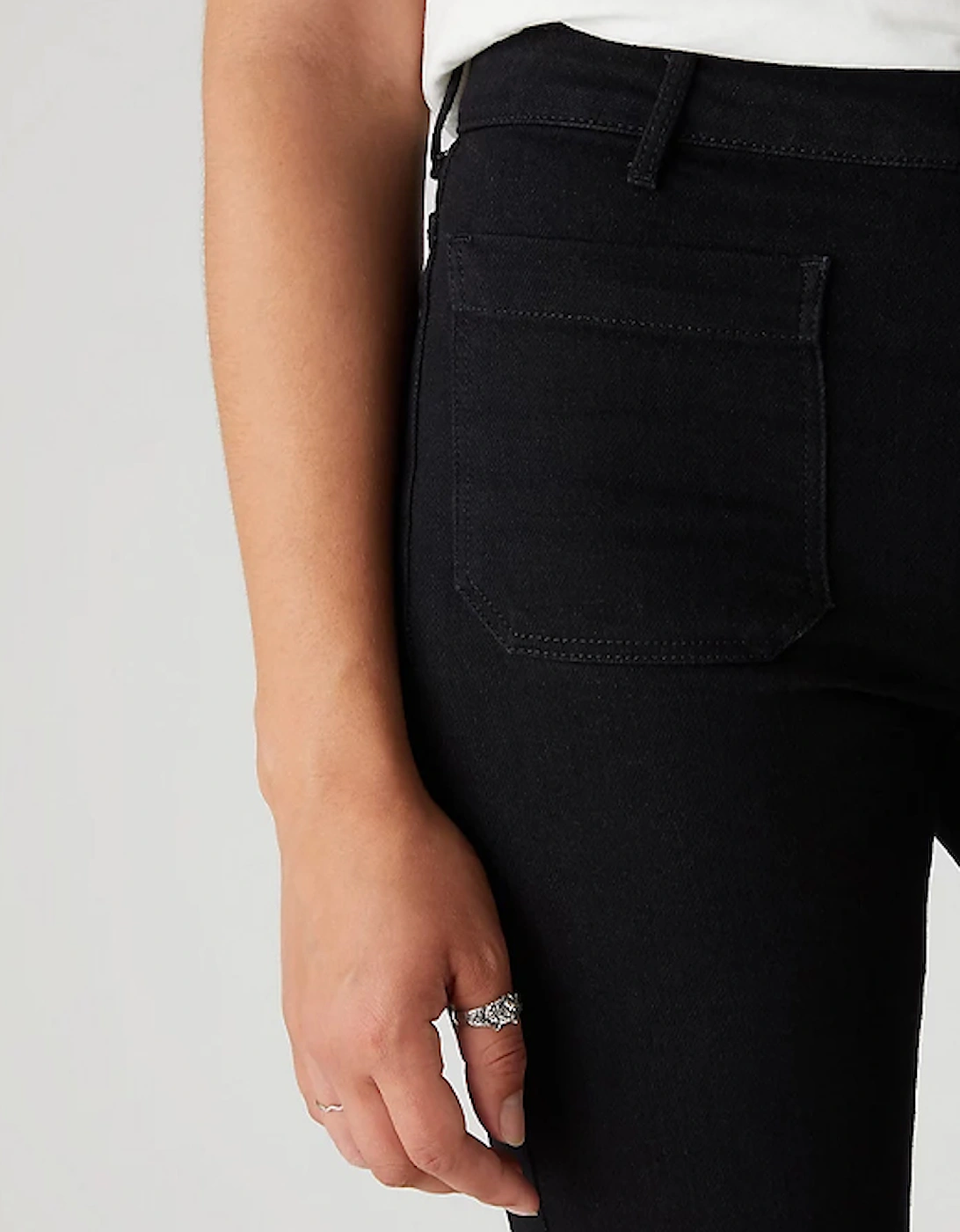 Women's Flare Jeans In Retro Black