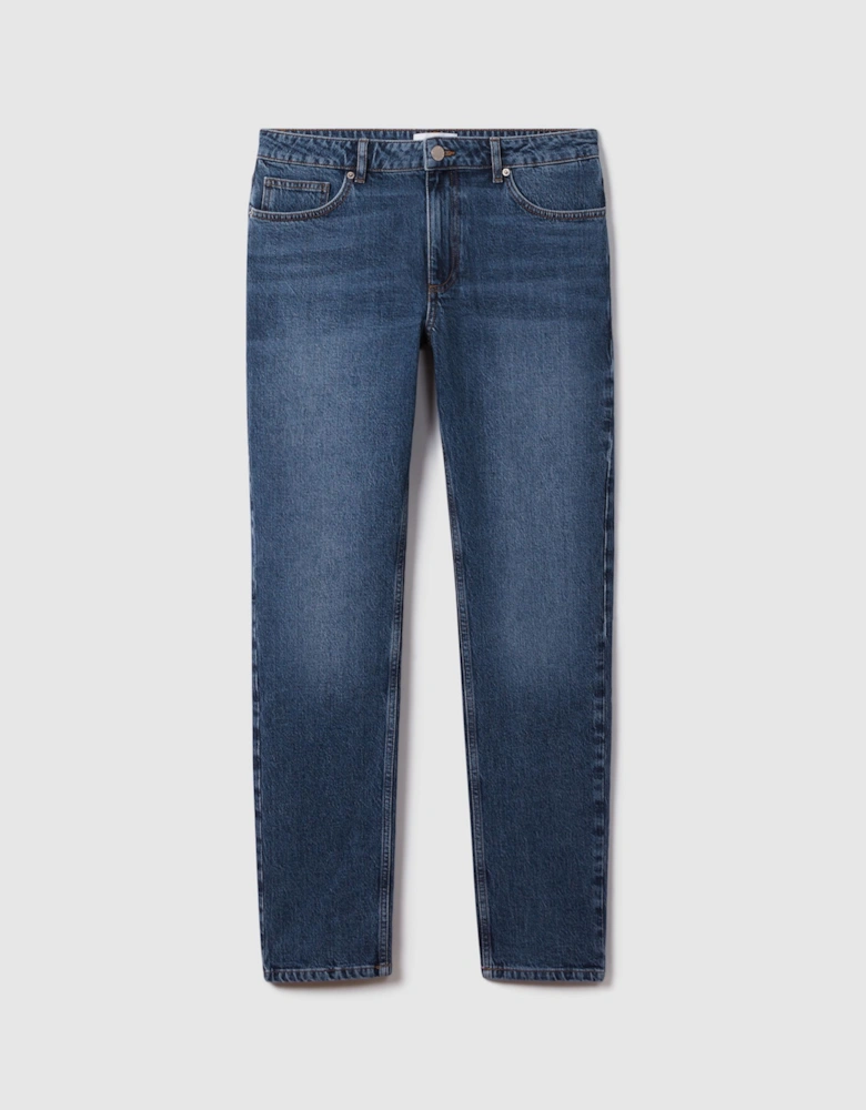 Tapered Slim Fit Washed Jeans